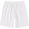 imageCOOFANDY Mens Casual Shorts Drawstring Summer Beach Shorts Lightweight Elastic Waist Vacation Short with PocketsWhite