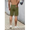 imageCOOFANDY Mens Casual Shorts Elastic Waist Drawstring Lightweight Dry Quick Summer Beach ShortsArmy Green