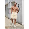 imageCOOFANDY Mens Casual Shorts Elastic Waist Drawstring Lightweight Dry Quick Summer Beach ShortsBeige