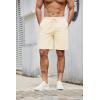 imageCOOFANDY Mens Casual Shorts Elastic Waist Drawstring Lightweight Dry Quick Summer Beach ShortsBeige