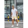 imageCOOFANDY Mens Casual Shorts Elastic Waist Drawstring Lightweight Dry Quick Summer Beach ShortsBeige