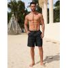 imageCOOFANDY Mens Casual Shorts Elastic Waist Drawstring Lightweight Dry Quick Summer Beach ShortsBlack