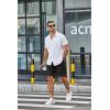 imageCOOFANDY Mens Casual Shorts Elastic Waist Drawstring Lightweight Dry Quick Summer Beach ShortsBlack