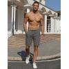 imageCOOFANDY Mens Casual Shorts Elastic Waist Drawstring Lightweight Dry Quick Summer Beach ShortsDark Grey