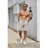 imageCOOFANDY Mens Casual Shorts Elastic Waist Drawstring Lightweight Dry Quick Summer Beach ShortsLight Grey