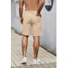 imageCOOFANDY Mens Casual Shorts Elastic Waist Drawstring Lightweight Dry Quick Summer Beach ShortsLight Khaki