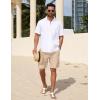 imageCOOFANDY Mens Casual Shorts Elastic Waist Drawstring Lightweight Dry Quick Summer Beach ShortsLight Khaki