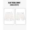 imageCOOFANDY Mens Linen Shorts 9quot Elastic Waist Drawstring Casual Shorts Lightweight Summer Beach ShortsAwhite