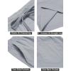 imageCOOFANDY Mens Summer Beach Shorts Lightweight Elastic Waist Drawstring Casual Shorts with PocketBlackLgrey