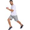 imageCOOFANDY Mens Summer Beach Shorts Lightweight Elastic Waist Drawstring Casual Shorts with PocketBlackLgrey