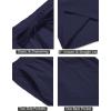 imageCOOFANDY Mens Summer Beach Shorts Lightweight Elastic Waist Drawstring Casual Shorts with PocketBlackNavy
