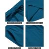 imageCOOFANDY Mens Summer Beach Shorts Lightweight Elastic Waist Drawstring Casual Shorts with PocketLake Blue
