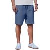 imageCOOFANDY Mens Casual Shorts Cotton Drawstring Summer Shorts Elastic Waist Lightweight Twill Chino ShortsBlue
