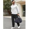 imageCOOFANDY Men Jogger Yoga Sweatpants Casual Athletic Elastic Waist Pants Open Bottom Trouser Jersey Knit Pants with PocketsBlack
