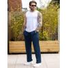 imageCOOFANDY Men Jogger Yoga Sweatpants Casual Athletic Elastic Waist Pants Open Bottom Trouser Jersey Knit Pants with PocketsBlue Purple