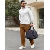 imageCOOFANDY Men Jogger Yoga Sweatpants Casual Athletic Elastic Waist Pants Open Bottom Trouser Jersey Knit Pants with PocketsBrown