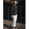 imageCOOFANDY Men Jogger Yoga Sweatpants Casual Athletic Elastic Waist Pants Open Bottom Trouser Jersey Knit Pants with PocketsLight Heather Grey