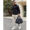 imageCOOFANDY Men Jogger Yoga Sweatpants Casual Athletic Elastic Waist Pants Open Bottom Trouser Jersey Knit Pants with PocketsMoon Gray