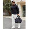 imageCOOFANDY Men Jogger Yoga Sweatpants Casual Athletic Elastic Waist Pants Open Bottom Trouser Jersey Knit Pants with PocketsWhite