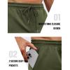 imageCOOFANDY Mens Athletic Shorts Loosefit Training Shorts Relaxed Fit Gym Shorts1 Army Green