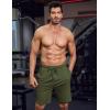 imageCOOFANDY Mens Athletic Shorts Loosefit Training Shorts Relaxed Fit Gym Shorts1 Army Green