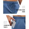 imageCOOFANDY Mens Athletic Shorts Loosefit Training Shorts Relaxed Fit Gym Shorts1 Blue