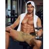 imageCOOFANDY Mens Athletic Shorts Loosefit Training Shorts Relaxed Fit Gym Shorts1 Dark Khaki