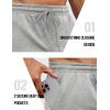 imageCOOFANDY Mens Athletic Shorts Loosefit Training Shorts Relaxed Fit Gym Shorts1 Light Grey