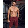 imageCOOFANDY Mens Athletic Shorts Loosefit Training Shorts Relaxed Fit Gym Shorts1 Wine Red