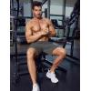 imageCOOFANDY Mens Athletic Shorts Loosefit Training Shorts Relaxed Fit Gym Shorts2 Black Dark Grey