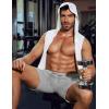 imageCOOFANDY Mens Athletic Shorts Loosefit Training Shorts Relaxed Fit Gym Shorts2 Black Light Grey