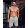 imageCOOFANDY Mens Athletic Shorts Loosefit Training Shorts Relaxed Fit Gym Shorts2 Black Light Grey