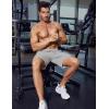 imageCOOFANDY Mens Athletic Shorts Loosefit Training Shorts Relaxed Fit Gym Shorts2 Black Light Grey