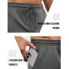 imageCOOFANDY Mens Athletic Shorts Loosefit Training Shorts Relaxed Fit Gym Shorts2 Dark Grey Navy Blue