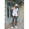 imageCOOFANDY Mens Linen Casual Pants Elastic Waist Beach Pants Lightweight Drawstring Summer Yoga PantsDark Gray