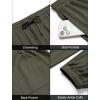 imageCOOFANDY Mens Waffle Jogger Lightweight Drawstring Casual Pants Slim Fit Jogger Sweatpants with PocketsArmy Green