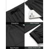 imageCOOFANDY Mens Waffle Jogger Lightweight Drawstring Casual Pants Slim Fit Jogger Sweatpants with PocketsBlack
