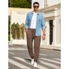 imageCOOFANDY Mens Waffle Jogger Lightweight Drawstring Casual Pants Slim Fit Jogger Sweatpants with PocketsBrown