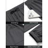imageCOOFANDY Mens Waffle Jogger Lightweight Drawstring Casual Pants Slim Fit Jogger Sweatpants with PocketsDark Grey