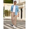 imageCOOFANDY Mens Waffle Jogger Lightweight Drawstring Casual Pants Slim Fit Jogger Sweatpants with PocketsKhaki