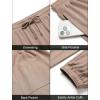 imageCOOFANDY Mens Waffle Jogger Lightweight Drawstring Casual Pants Slim Fit Jogger Sweatpants with PocketsKhaki