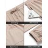 imageCOOFANDY Mens Waffle Jogger Lightweight Drawstring Casual Pants Slim Fit Jogger Sweatpants with PocketsLight Brown
