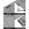 imageCOOFANDY Mens Waffle Jogger Lightweight Drawstring Casual Pants Slim Fit Jogger Sweatpants with PocketsLight Grey