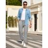 imageCOOFANDY Mens Waffle Jogger Lightweight Drawstring Casual Pants Slim Fit Jogger Sweatpants with PocketsLight Grey