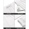 imageCOOFANDY Mens Waffle Jogger Lightweight Drawstring Casual Pants Slim Fit Jogger Sweatpants with PocketsWhite