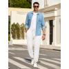 imageCOOFANDY Mens Waffle Jogger Lightweight Drawstring Casual Pants Slim Fit Jogger Sweatpants with PocketsWhite
