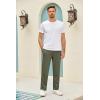 imageCOOFANDY Mens Yoga Pants Casual Elastic Waist Drawstring Jogger Sweatpants Open Bottom Lounge PantsArmy Green