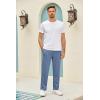 imageCOOFANDY Mens Yoga Pants Casual Elastic Waist Drawstring Jogger Sweatpants Open Bottom Lounge PantsBlue