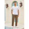 imageCOOFANDY Mens Yoga Pants Casual Elastic Waist Drawstring Jogger Sweatpants Open Bottom Lounge PantsBrown