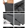 imageCOOFANDY Mens Yoga Pants Casual Elastic Waist Drawstring Jogger Sweatpants Open Bottom Lounge PantsCharcoal